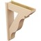 Ekena Millwork 8-in W x 28-in D x 40-in H Funston Slat Rough Cedar Woodgrain TimberThane Outlooker, Primed Tan OUTUR080X28X40FST24RCPR - alternate 6